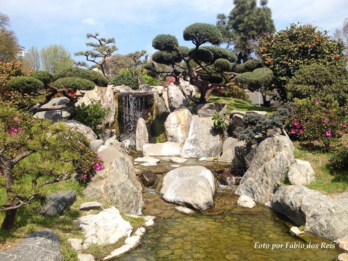 Cascata no Jardim Japonês