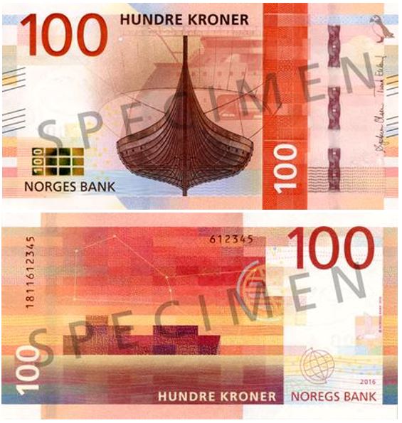 Cédula de 100 coroas norueguesas