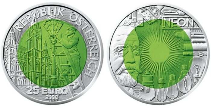 Moeda de 25 Euros da Áustria