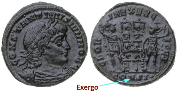 Moeda Romana do Imperador Constantinus II Moeda Romana do Imperador Constantinus II