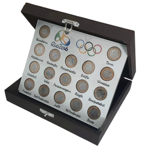 moedas das Olimpíadas do Rio 2016