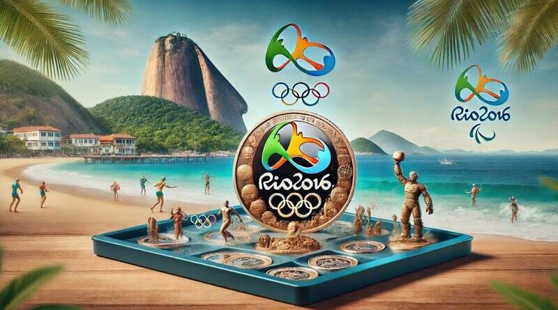 moedas de 1 Real das Olimpíadas do Rio